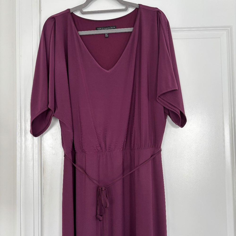 NEW Gorgeous White House Black Market Purple Maxi Dress